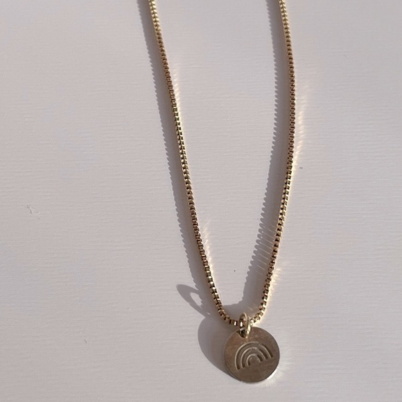 2/$20 ✨🌈 Rainbow Charm Gold Plated Dainty Necklace - Picture 6 of 7